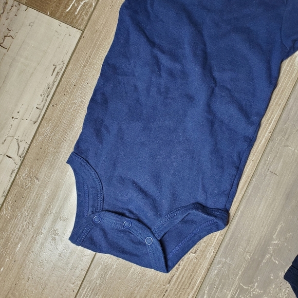 Carter's Baby Boy Size 12m Blue Onesie Bodysuit Bundle NWOT 2 Piece - Picture 6 of 7